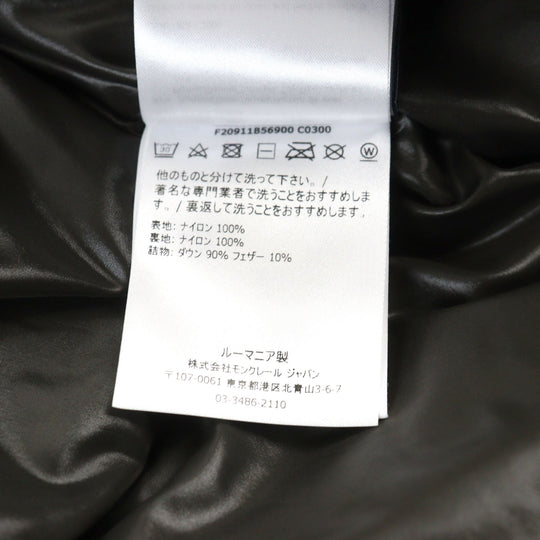 MONCLER Down jacket F20911B56900 C0300 Outer: 100% nylon, Lining: 100% nylon, Filling: 90% down, Filling: 10% feather Khaki green MONTCLA GIUBBOTTO mens 1 Used Authentic