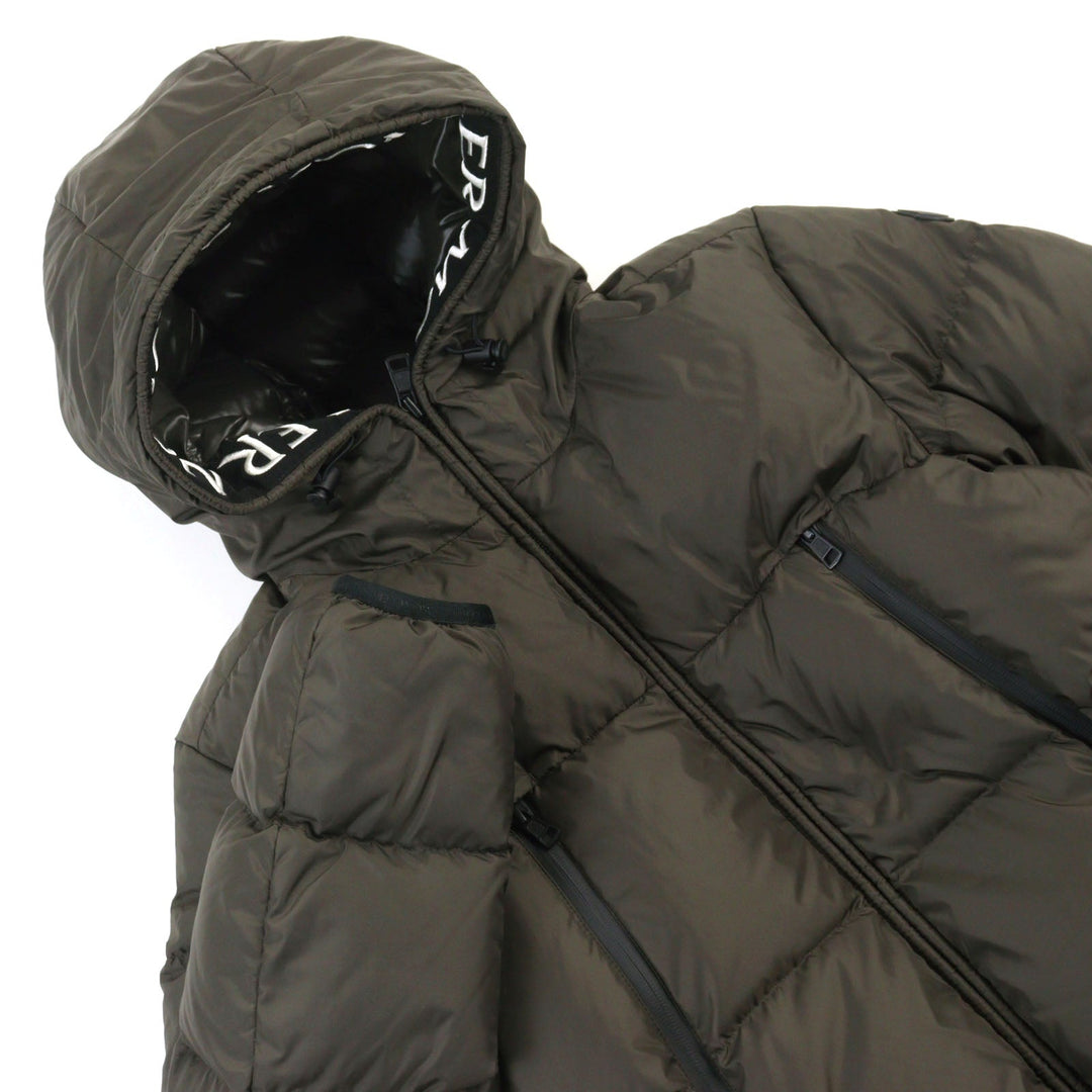 MONCLER Down jacket F20911B56900 C0300 Outer: 100% nylon, Lining: 100% nylon, Filling: 90% down, Filling: 10% feather Khaki green MONTCLA GIUBBOTTO mens 1 Used Authentic