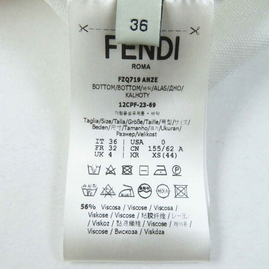 FENDI skirt FZQ719 ANZE Outer material: 56% rayon, Outer material: 40% nylon, Outer material: 4% polyurethane White pink gray Women 36 Used Authentic