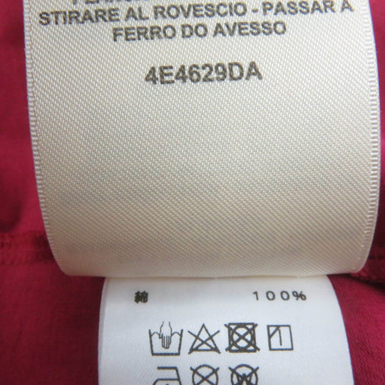 HERMES tops 4E4629DA Main: 100% cotton Pink type Women 38 Used Authentic