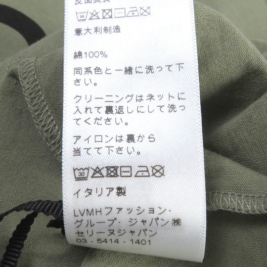 CELINE Short sleeve T-shirt 2X681671Q Main: 100% cotton khaki mens S Used Authentic