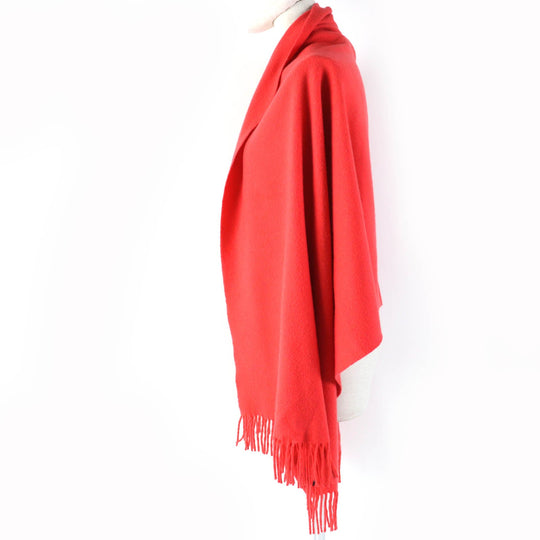 HERMES Stall Main: 100% cashmere Red type Women Used Authentic