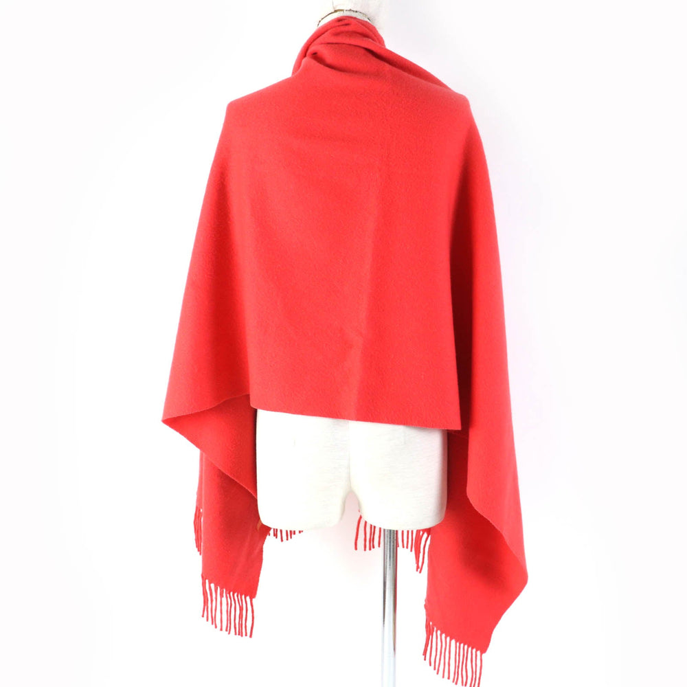 HERMES Stall Main: 100% cashmere Red type Women Used Authentic