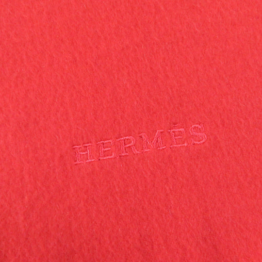 HERMES Stall Main: 100% cashmere Red type Women Used Authentic
