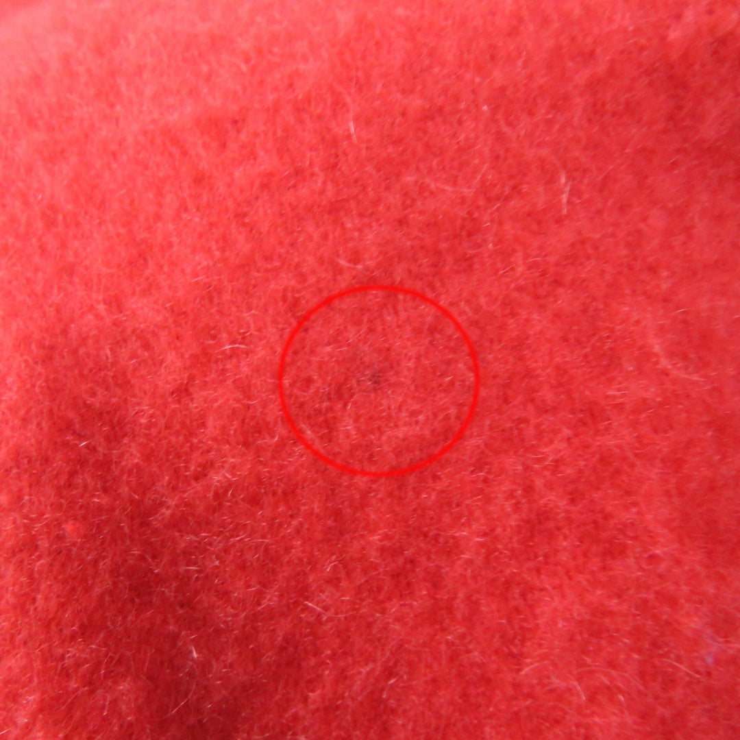 HERMES Stall Main: 100% cashmere Red type Women Used Authentic
