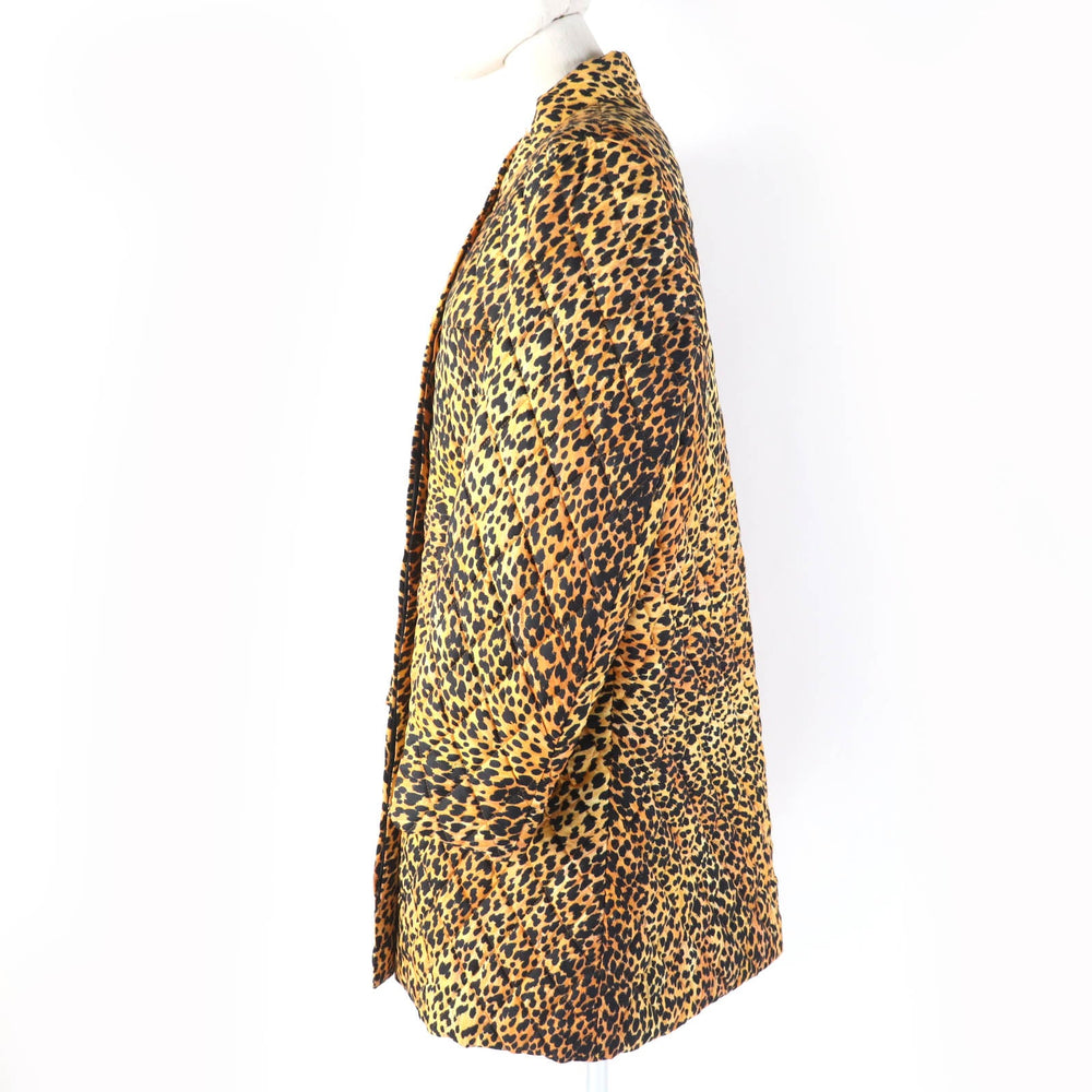 LEONARD SPORT coat 0526402 Main: 100% silk, Filling: 100% polyester, Lining: 100% polyester Brown type Women F Used Authentic
