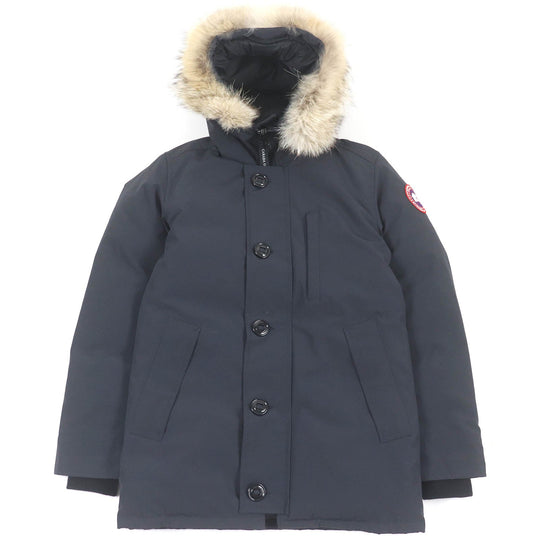 CANADA GOOSE Down jacket 3438JM Outer: 85% polyester, Outer: 15% cotton, Lining: 100% nylon, Filling: 80% down, Filling: 20% feather Navy JASPER mens XS Used Authentic