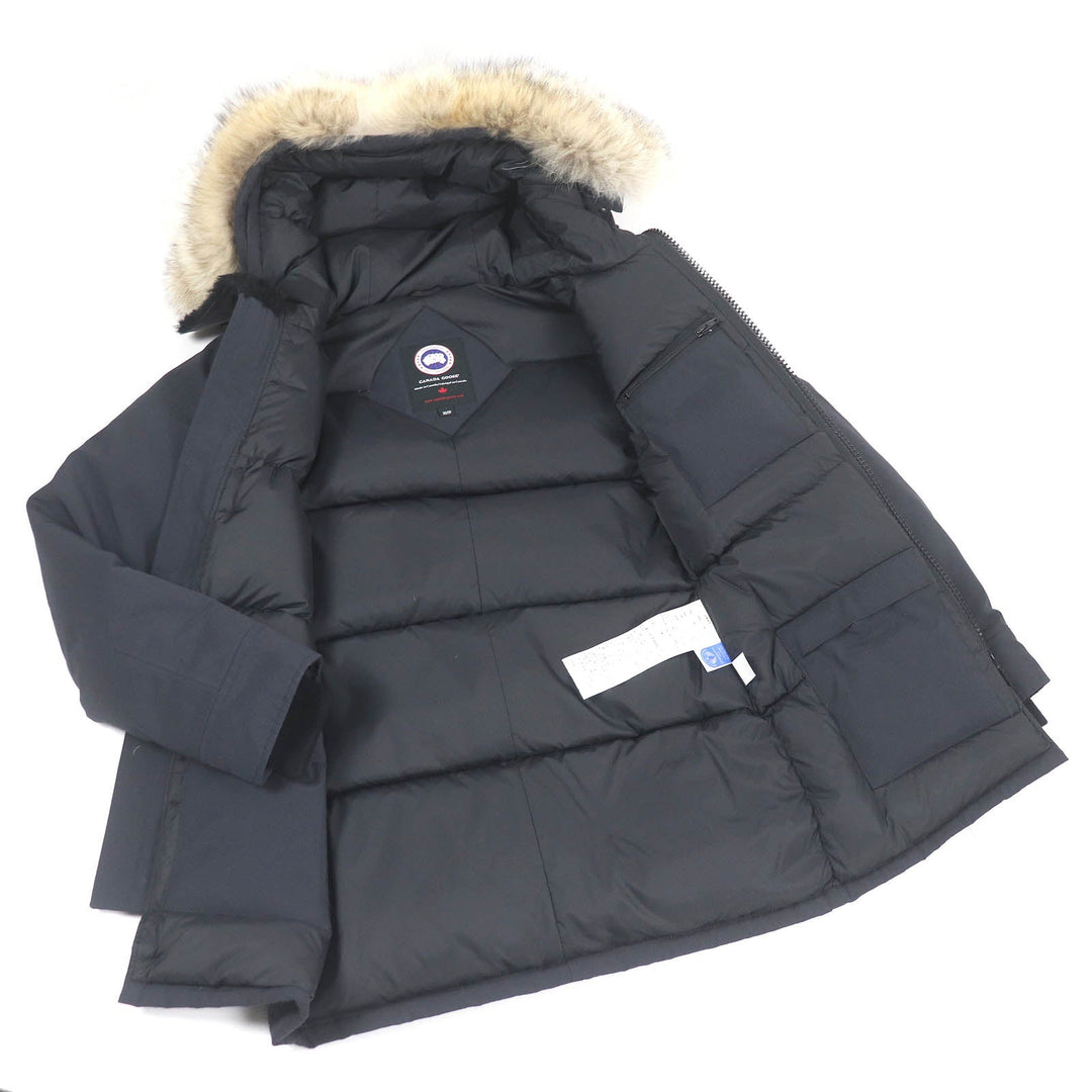 CANADA GOOSE Down jacket 3438JM Outer: 85% polyester, Outer: 15% cotton, Lining: 100% nylon, Filling: 80% down, Filling: 20% feather Navy JASPER mens XS Used Authentic