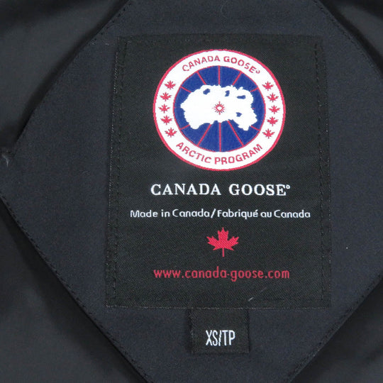 CANADA GOOSE Down jacket 3438JM Outer: 85% polyester, Outer: 15% cotton, Lining: 100% nylon, Filling: 80% down, Filling: 20% feather Navy JASPER mens XS Used Authentic