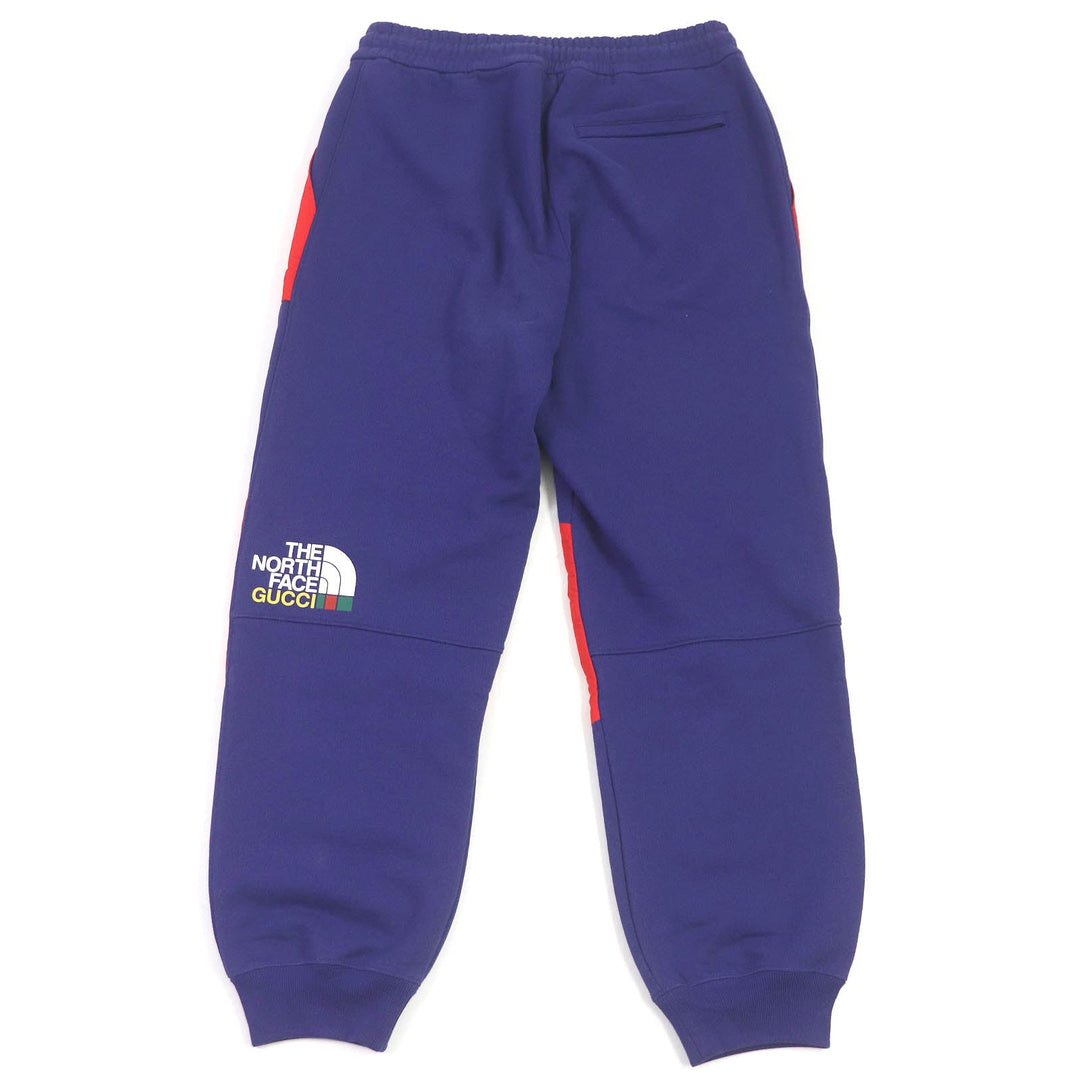 GUCCI Pants 671463 Main: 100% cotton, Part: 100% nylon Blue red Jogging Pant mens XS Used Authentic