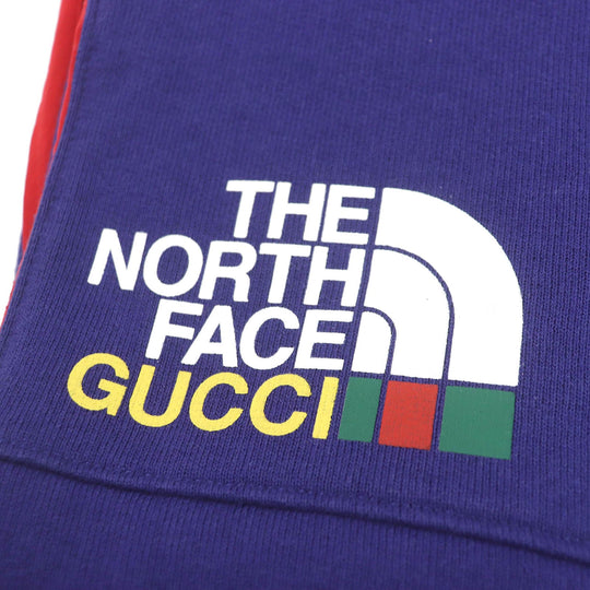 GUCCI Pants 671463 Main: 100% cotton, Part: 100% nylon Blue red Jogging Pant mens XS Used Authentic