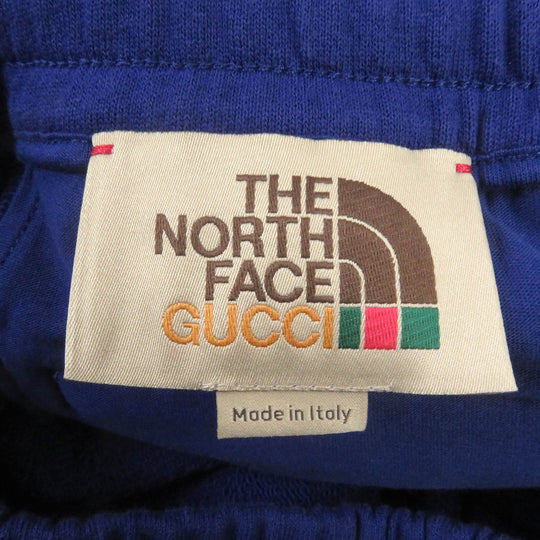 GUCCI Pants 671463 Main: 100% cotton, Part: 100% nylon Blue red Jogging Pant mens XS Used Authentic