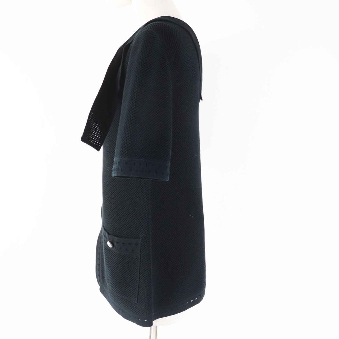 CHANEL Jacket P51234 Main: 100% cotton black Women 38 Used Authentic
