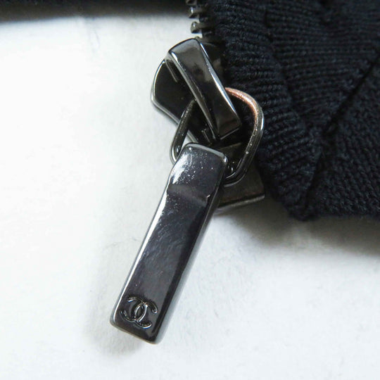 CHANEL Jacket P51234 Main: 100% cotton black Women 38 Used Authentic