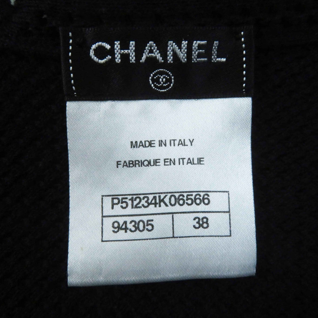 CHANEL Jacket P51234 Main: 100% cotton black Women 38 Used Authentic