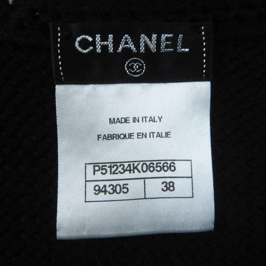 CHANEL Jacket P51234 Main: 100% cotton black Women 38 Used Authentic