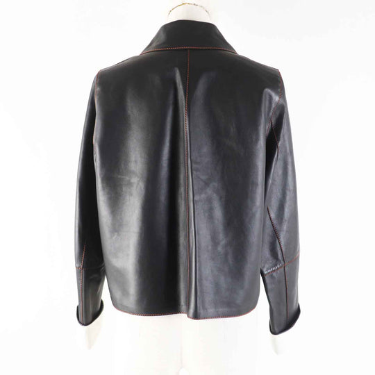 LOEWE Jacket S359330XBU Outer: Lambskin black Women Size unclear Used Authentic
