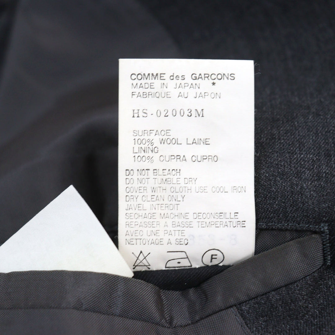 COMME des GARCONS HOMME tailored jacket HS-02003M Outer: 100% wool, Lining: 100% cupra gray mens M Used Authentic