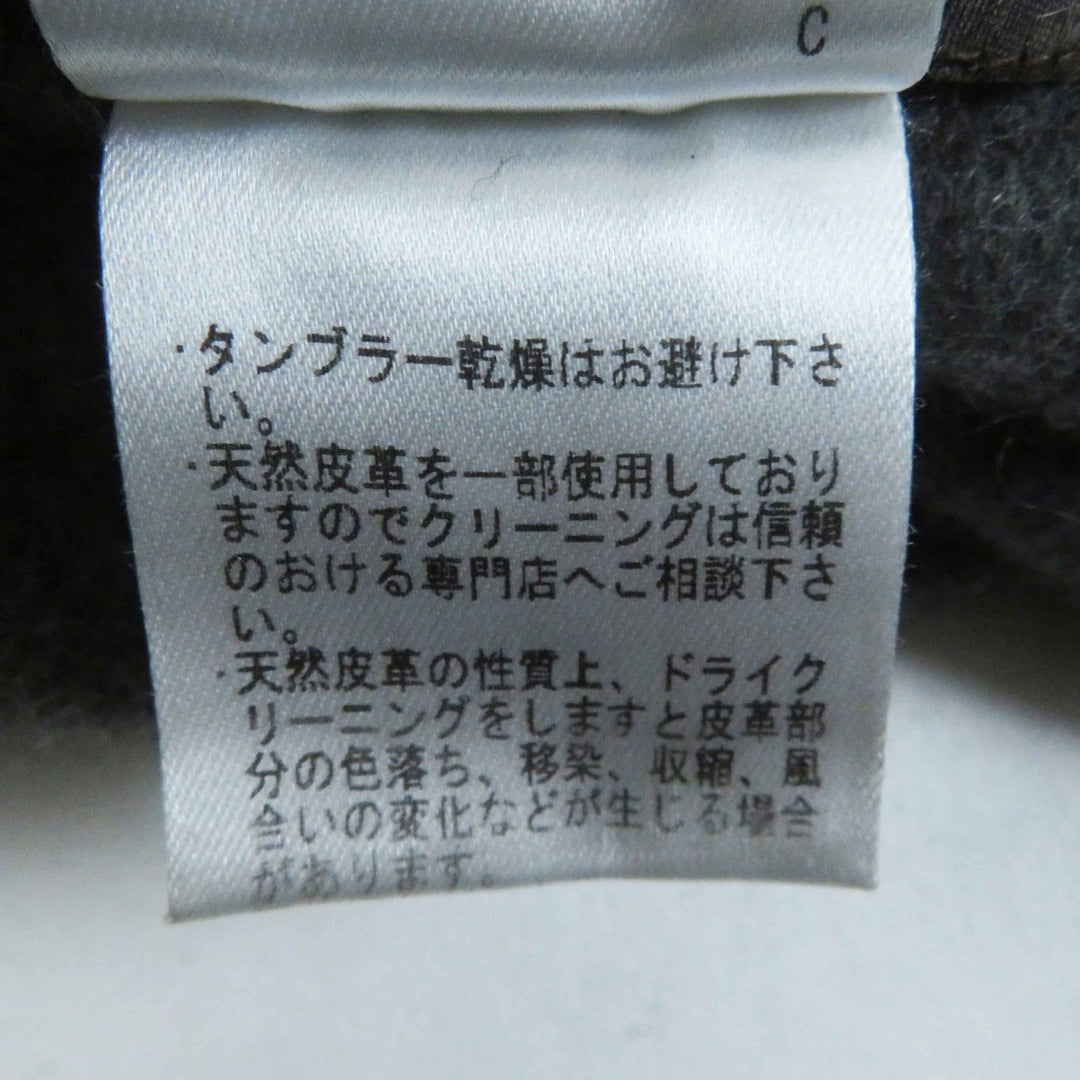 Loro Piana poncho Outer material: 100% cashmere, leather part: sheepskin gray Women Used Authentic