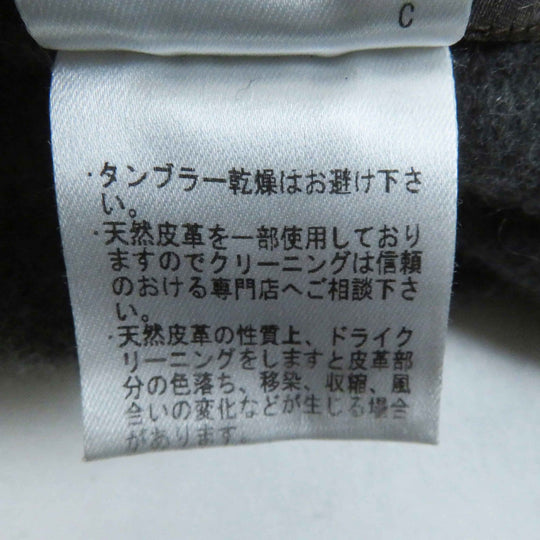 Loro Piana poncho Outer material: 100% cashmere, leather part: sheepskin gray Women Used Authentic