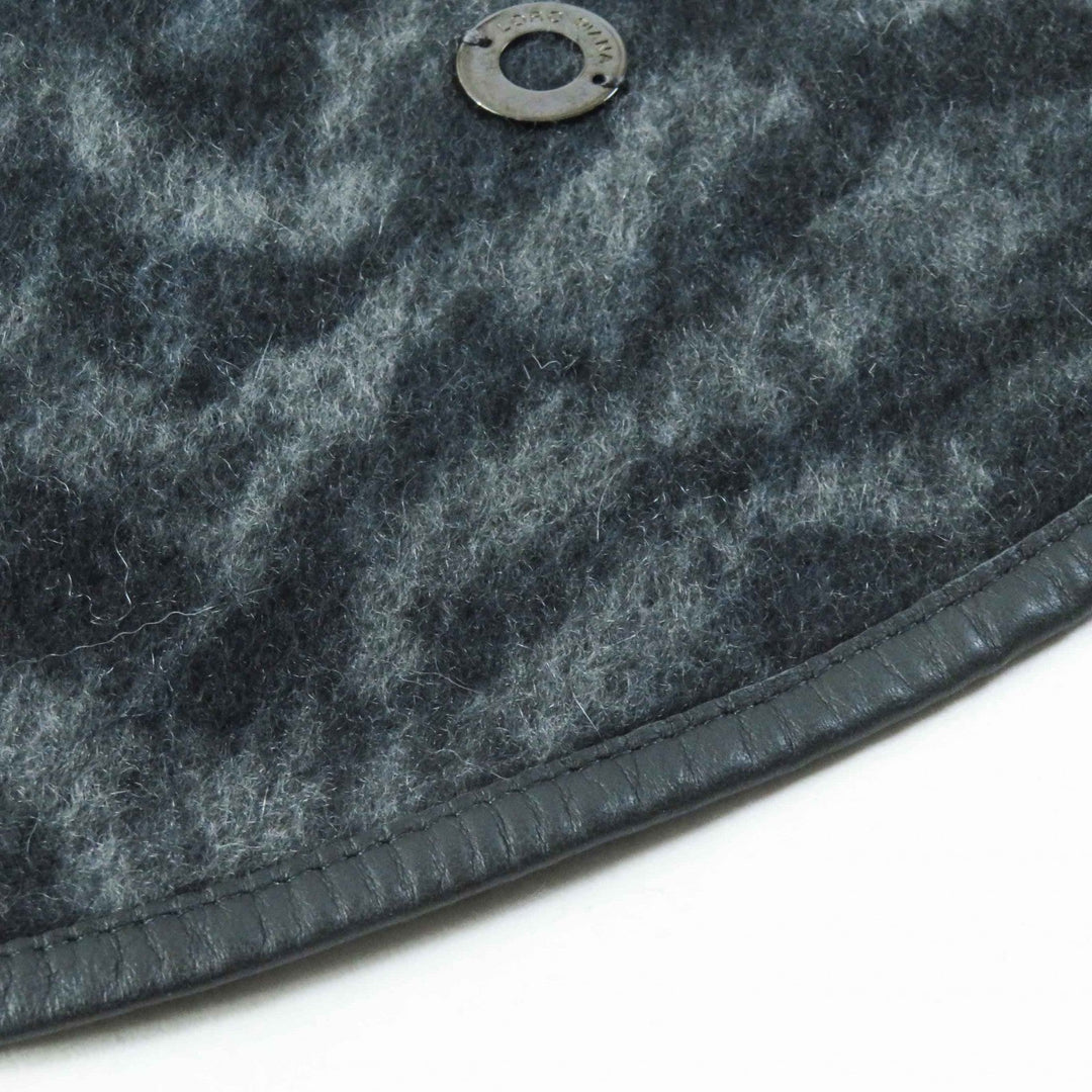 Loro Piana poncho Outer material: 100% cashmere, leather part: sheepskin gray Women Used Authentic