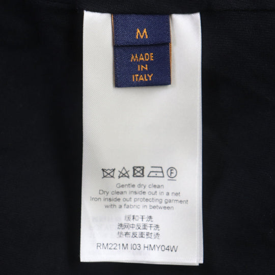 LOUIS VUITTON Blouson HMY04W Main: 100% polyester Navy black Jacquard Damier mens M Used Authentic