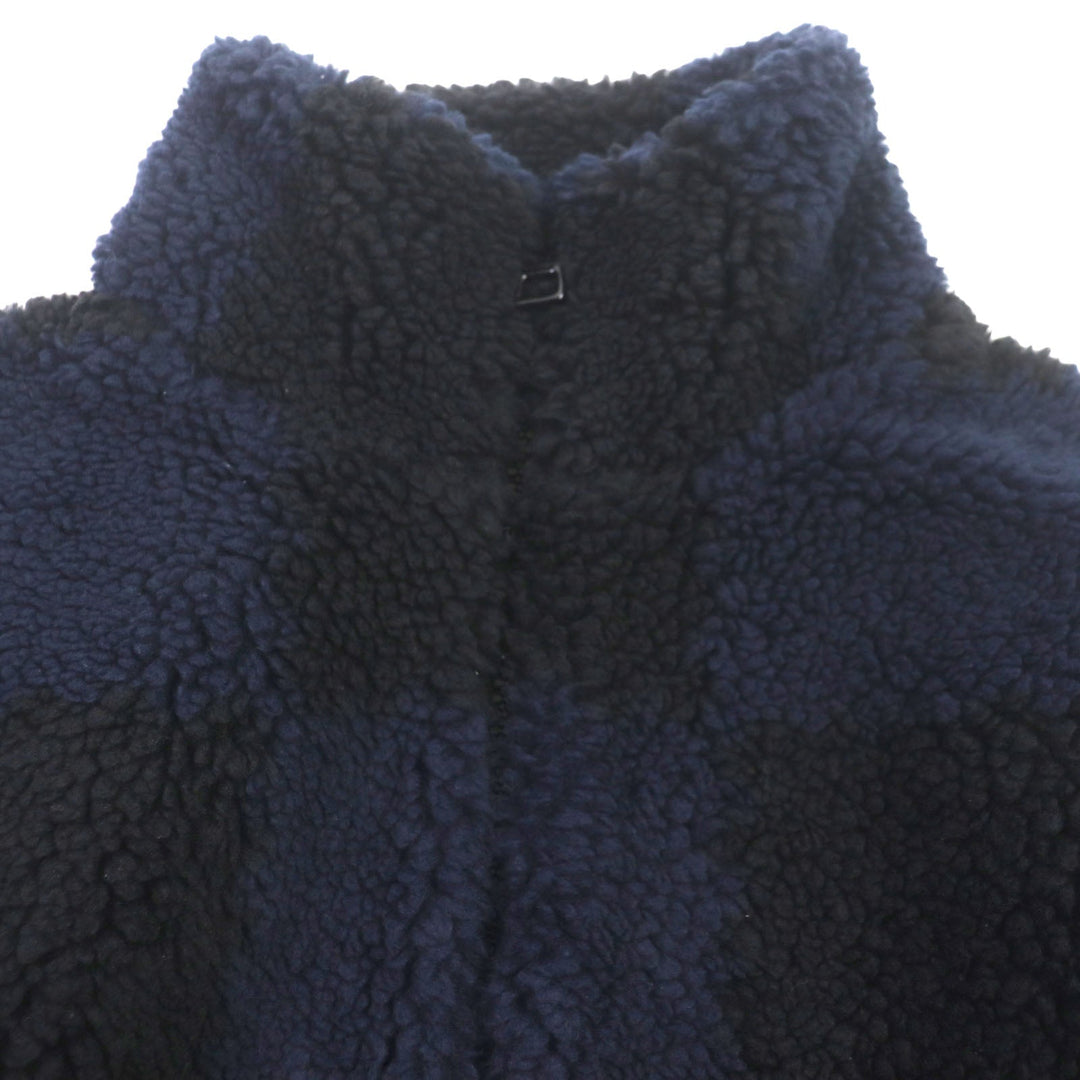 LOUIS VUITTON Blouson HMY04W Main: 100% polyester Navy black Jacquard Damier mens M Used Authentic