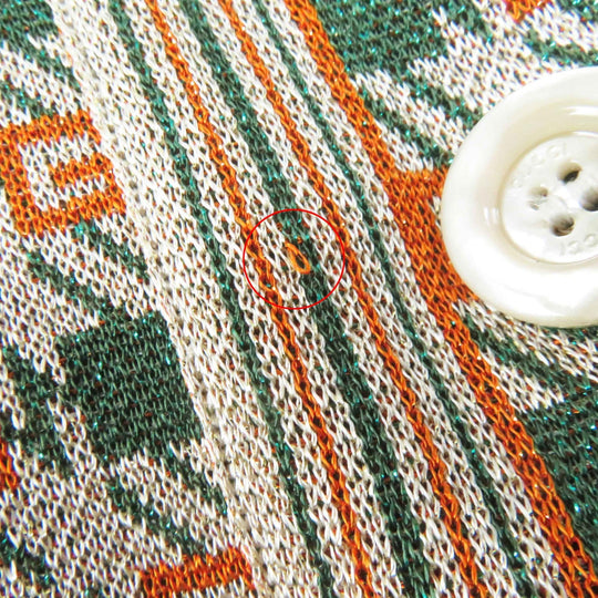 GUCCI one piece 632923 Outer: 80% rayon, Outer: 20% metal fiber, Part: 65% rayon, Part: 16% nylon, Part: 15% metal fiber Multi VISCOSE RAME DRESS Women XS Used Authentic