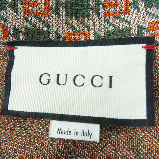 GUCCI one piece 632923 Outer: 80% rayon, Outer: 20% metal fiber, Part: 65% rayon, Part: 16% nylon, Part: 15% metal fiber Multi VISCOSE RAME DRESS Women XS Used Authentic