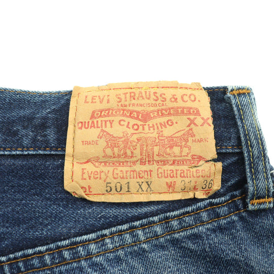 Levi's Denim pants denim Indigo blue 501XX mens W31 L36 Used Authentic