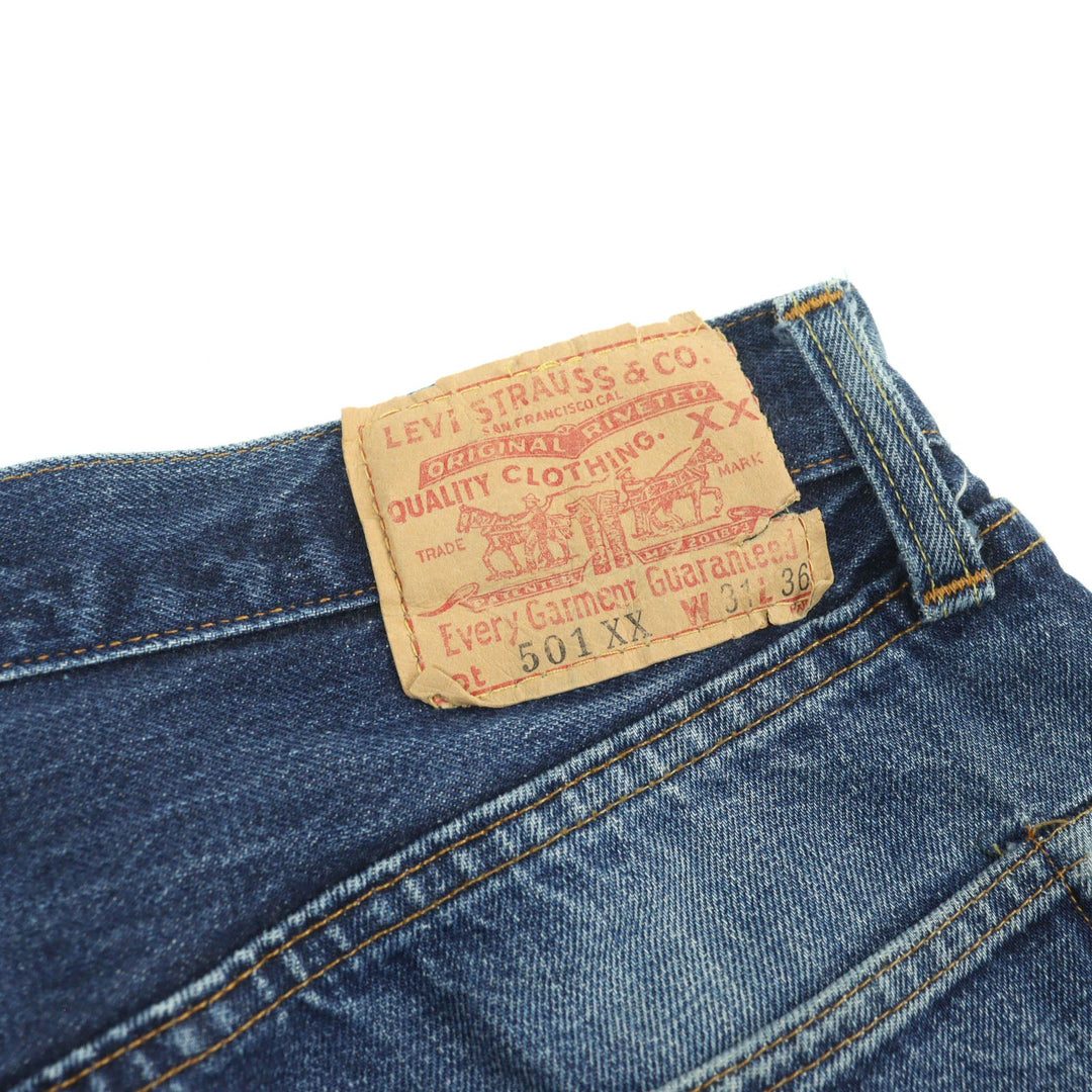 Levi's Denim pants denim Indigo blue 501XX mens W31 L36 Used Authentic
