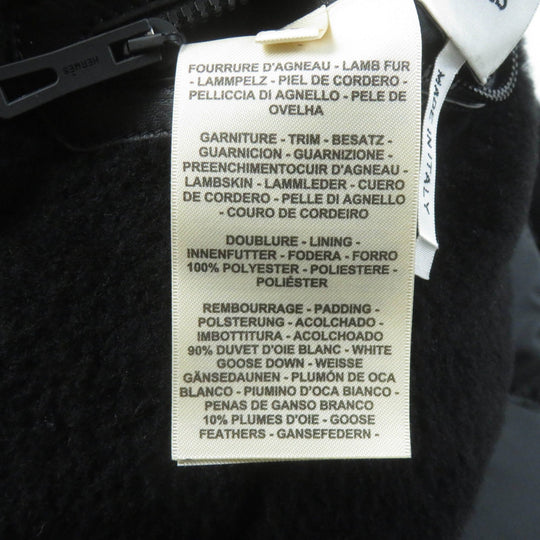 HERMES Vest 4H1233DF Main: Lamb leather, Lining: 100% polyester, Filling: 90% down, Filling: 10% feather black Women 38 Used Authentic