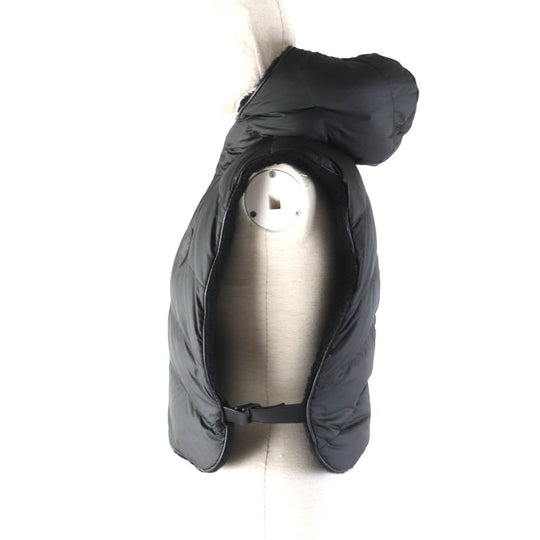 HERMES Vest 4H1233DF Main: Lamb leather, Lining: 100% polyester, Filling: 90% down, Filling: 10% feather black Women 38 Used Authentic