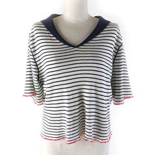 Christian Dior tops 444S67AM785 Main: 75% linen, Main: 18% cashmere, Main: 7% silk Multi Women 46 Used Authentic