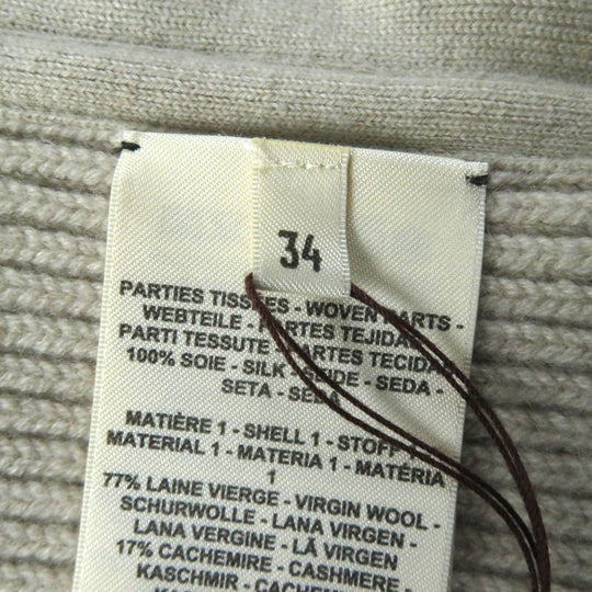 HERMES Vest 3H2841DJ Outer: 100% silk, part: 77% wool, part: 17% cashmere, part: 5% nylon, part: 1% polyurethane Multi Women 34 Used Authentic