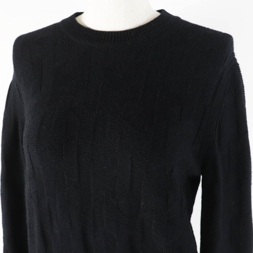 HERMES knit 3H2617D4 Main: 100% wool black Women 36 Used Authentic