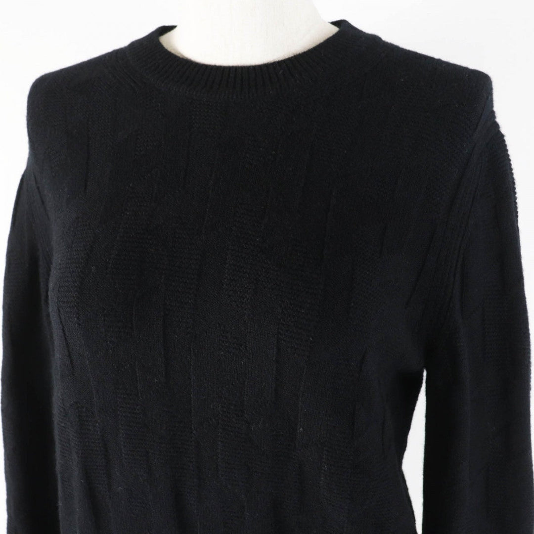HERMES knit 3H2617D4 Main: 100% wool black Women 36 Used Authentic