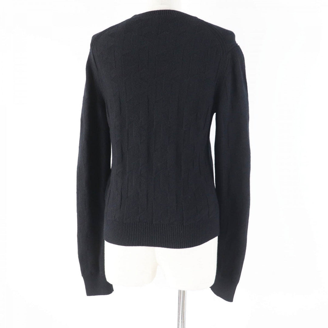 HERMES knit 3H2617D4 Main: 100% wool black Women 36 Used Authentic