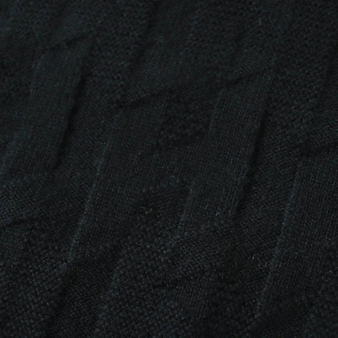 HERMES knit 3H2617D4 Main: 100% wool black Women 36 Used Authentic