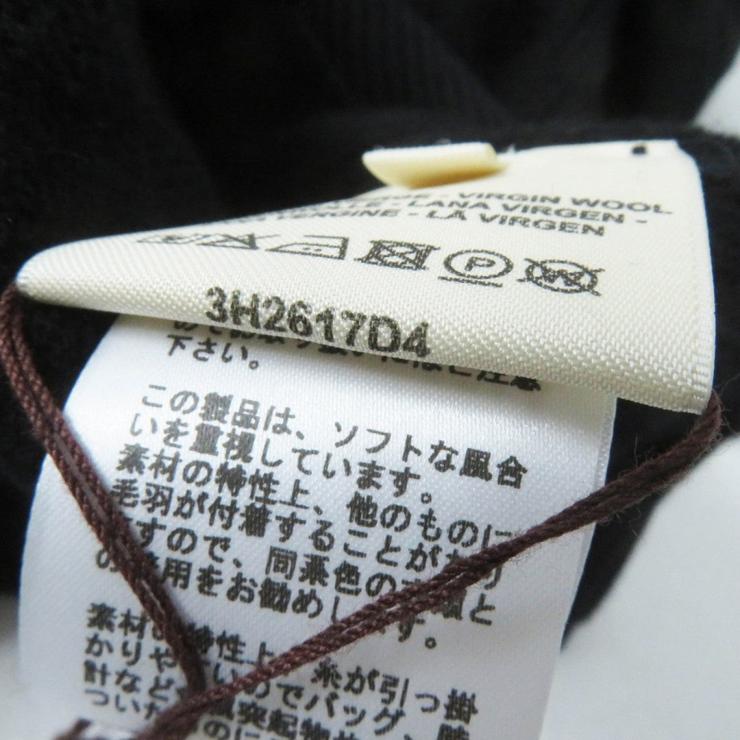 HERMES knit 3H2617D4 Main: 100% wool black Women 36 Used Authentic