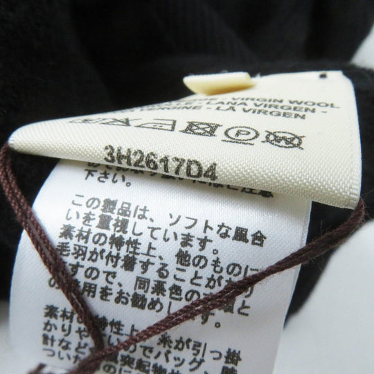 HERMES knit 3H2617D4 Main: 100% wool black Women 36 Used Authentic