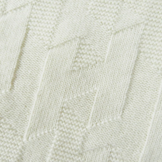 HERMES knit 3H2617D4 Main: 100% wool Ivory Women 36 Used Authentic