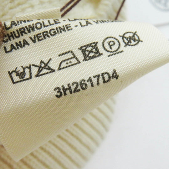HERMES knit 3H2617D4 Main: 100% wool Ivory Women 36 Used Authentic