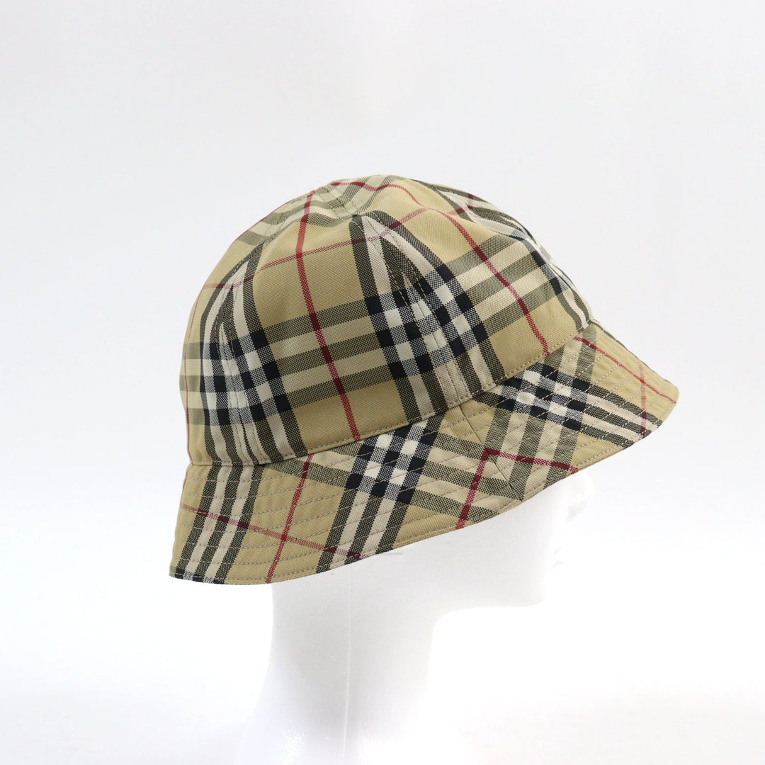 BURBERRY hat 8071150 Main: 100% nylon Beige type unisex(Unisex) L Used Authentic