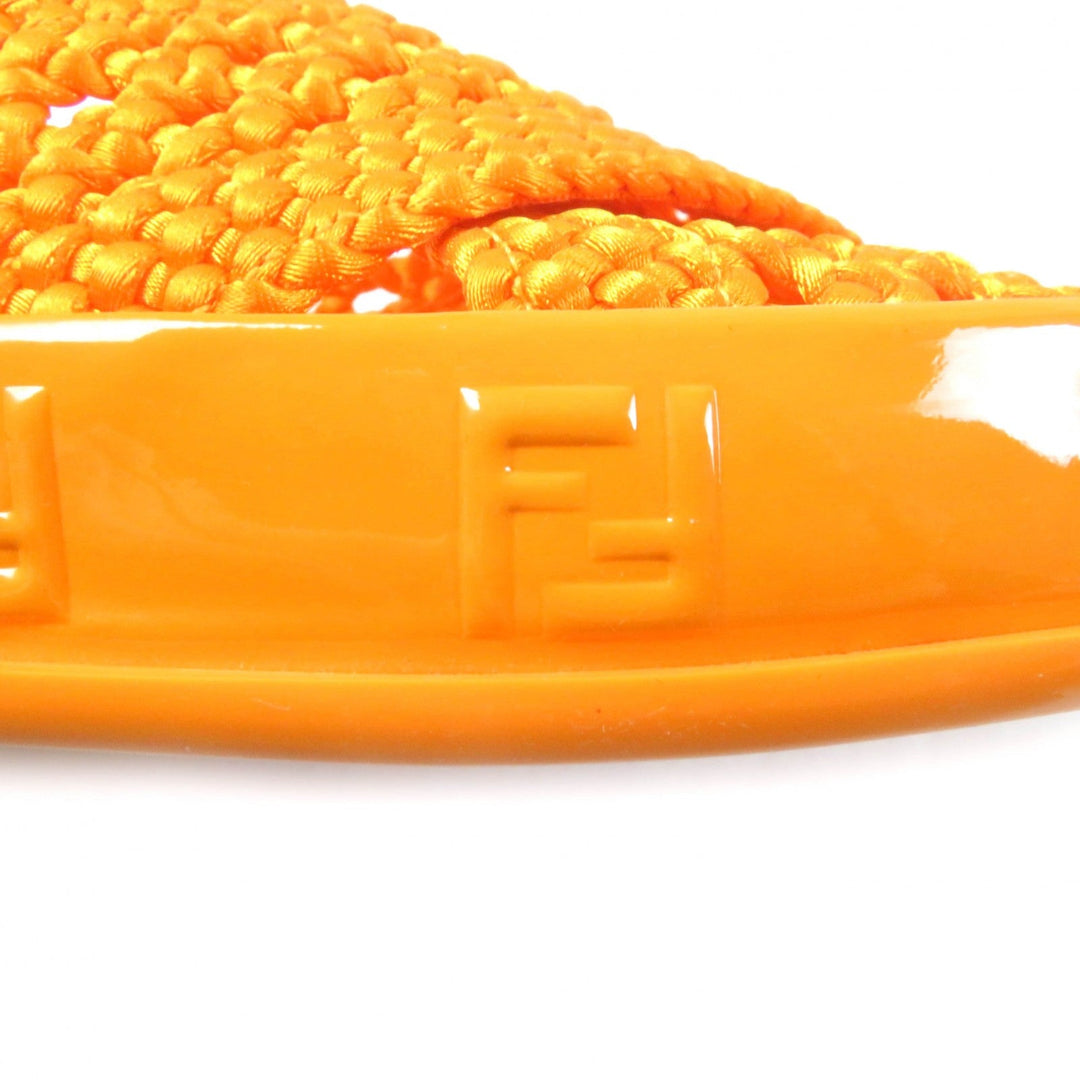 FENDI Sandals Rubber, Fabric Orange reflection Women 36 Used Authentic