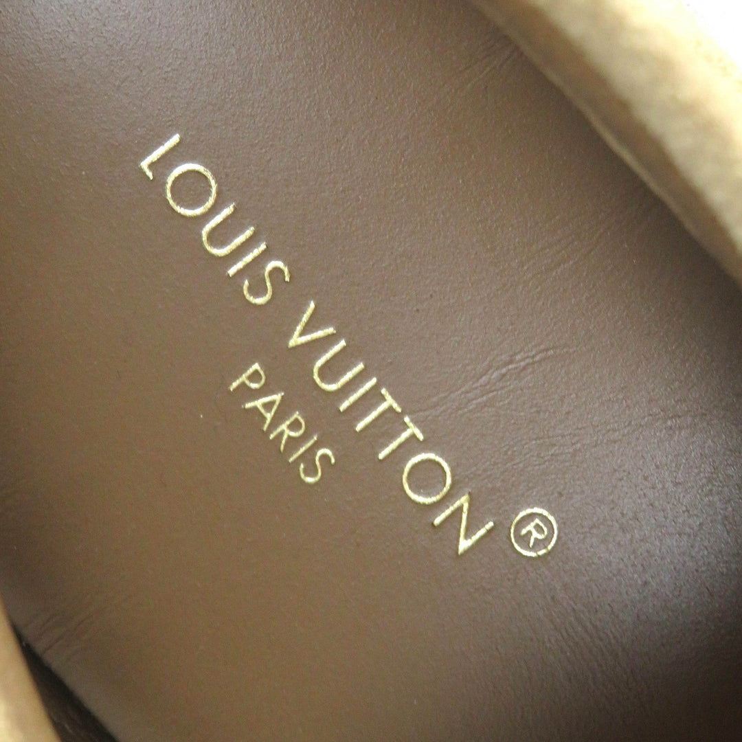 LOUIS VUITTON Slip-on 1ACFAE Main: Suede leather beige Pacific Line mens 6 Used Authentic