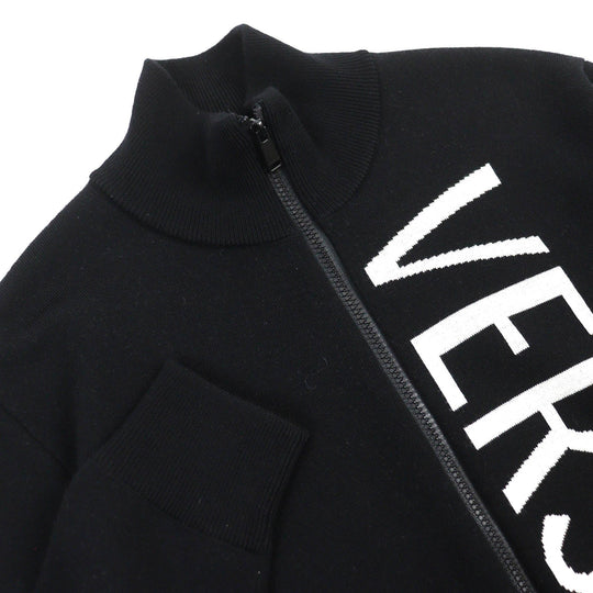 VERSACE Jacket 1002720 Main: 96% wool, 3% nylon, 1% polyurethane Black White mens 48 Used Authentic