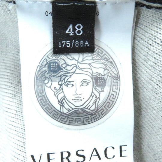 VERSACE Jacket 1002720 Main: 96% wool, 3% nylon, 1% polyurethane Black White mens 48 Used Authentic