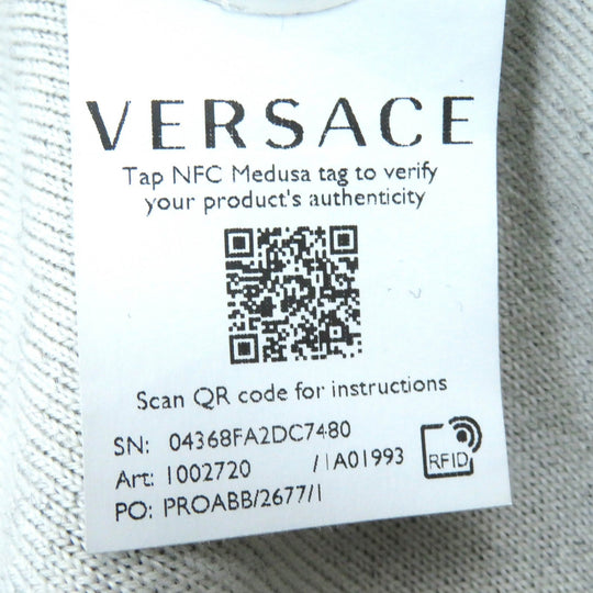 VERSACE Jacket 1002720 Main: 96% wool, 3% nylon, 1% polyurethane Black White mens 48 Used Authentic