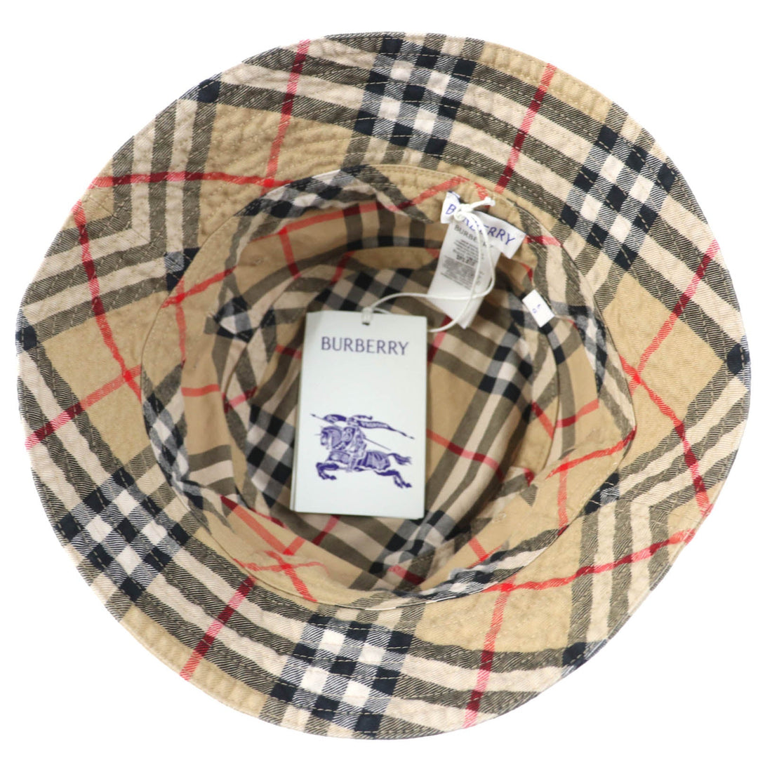 BURBERRY hat 8075657 Main: 100% cotton Beige type mens M Used Authentic